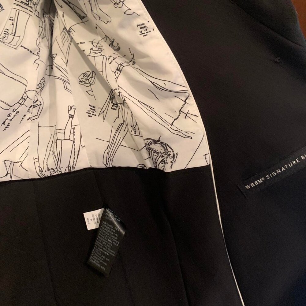 Signature White House Black Market Women's Lined Black Jacket/Blazer Size 4 - Picture 6 of 6